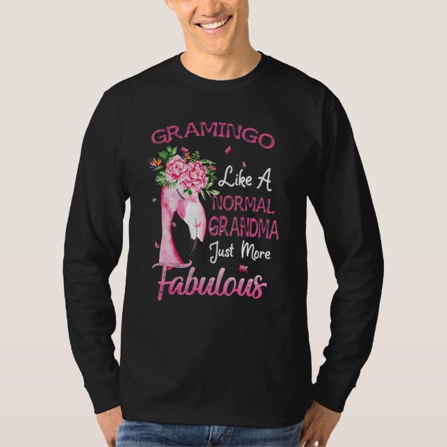 Camiseta Flamingo Gramingo Como Una Abuela Normal (Anverso)