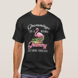 Camiseta Flamingo Grammingo Como Un Grammy Normal Regalos F