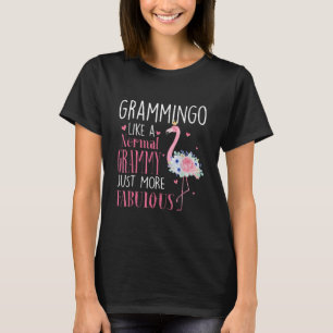 Camiseta Flamingo Grammingo Como Un Regalo Grammy Normal Gr