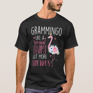 Camiseta Flamingo Grammingo Like A Normal Grandma  Grandma