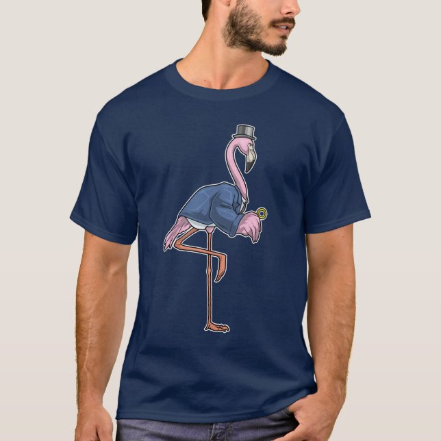 Camiseta Flamingo Groom Wedding ring Wedding (Anverso)