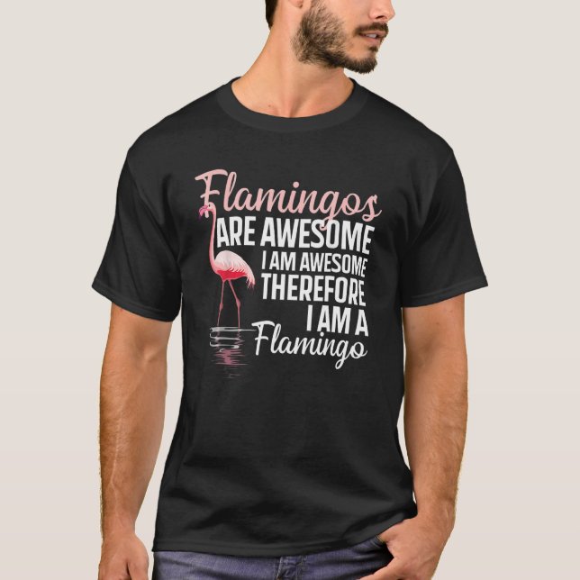 Camiseta Flamingo Guay Para Hombres Mujeres Flamingos Rosa  (Anverso)