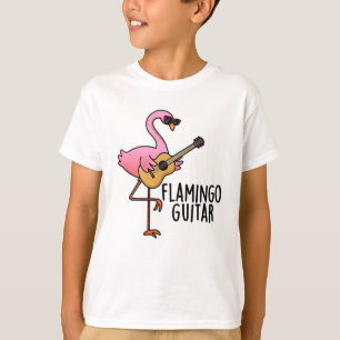 Camiseta Flamingo Guitar Funny Music Pun