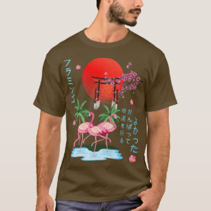 Camiseta Flamingo Japonés Anime Otaku Lover Coconut & Saku