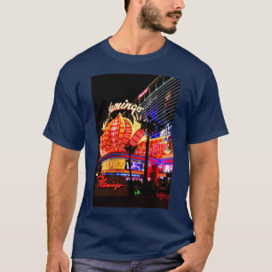 Camiseta Flamingo Las Vegas Hotel Neon Rótulos América