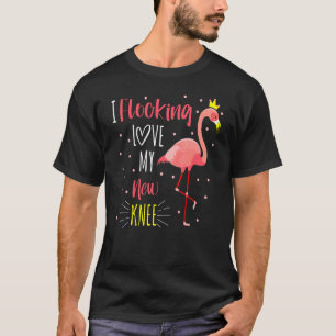 Camiseta Flamingo Love My New Knee Sustitución de Cirugía W