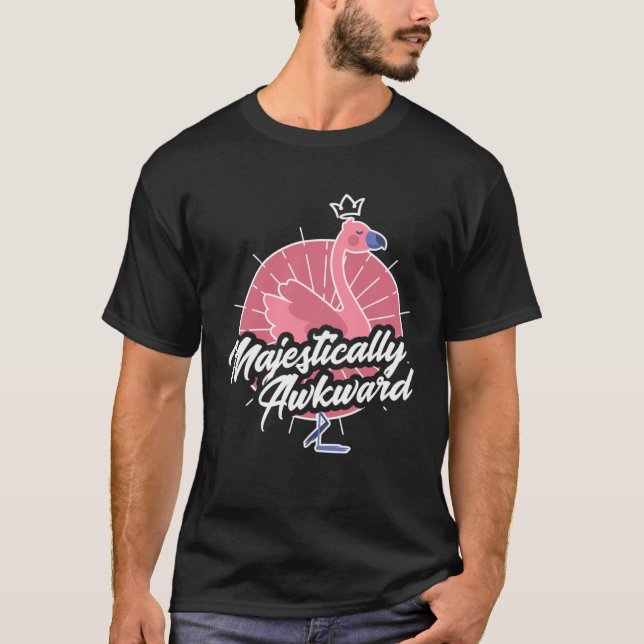 Camiseta Flamingo majestuoso extraño (Anverso)