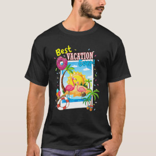 Camiseta Flamingo Mejor Vacaciones De La Familia 2022 B