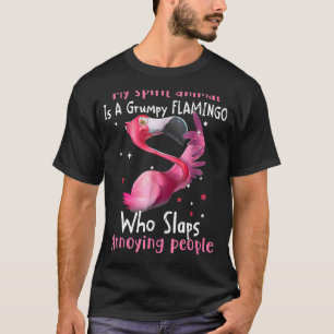 Camiseta Flamingo Mi Animal Espiritual Es Flamingo Gruñón