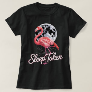 Camiseta Flamingo Moon Vibes   Arte inspirado en símbolo de