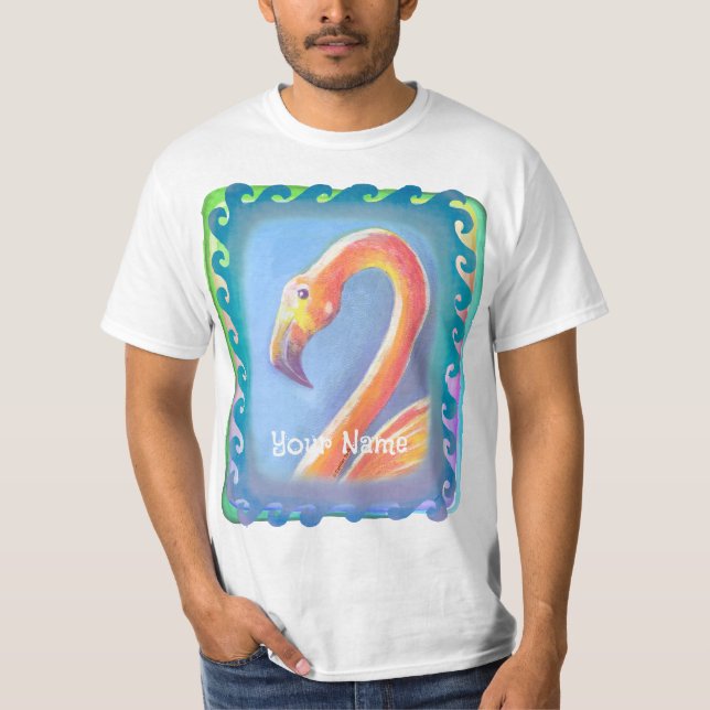 Camiseta Flamingo Ondulado (Anverso)