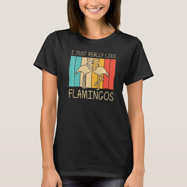 Camiseta Flamingo para hombres mujeres Flamencos rosados Vi (Anverso)