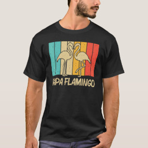 Camiseta Flamingo para hombres papá flamencos rosados vinta