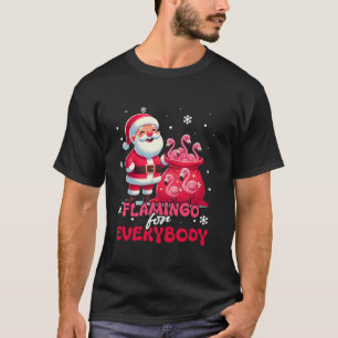 Camiseta Flamingo Para Todos Los Navidades Graciosos De San