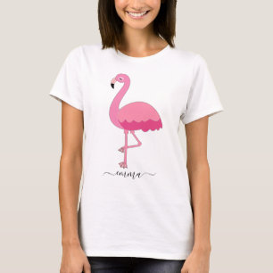 Camiseta Flamingo Personalizada Para Amante Flamin