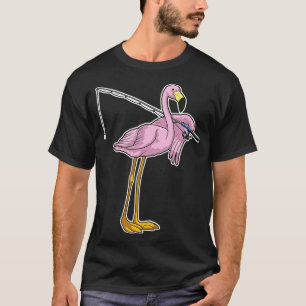 Camiseta Flamingo Pescador Pescador Rod