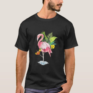 Camiseta Flamingo Pina Colada Mujeres Hombres Cuidados De V