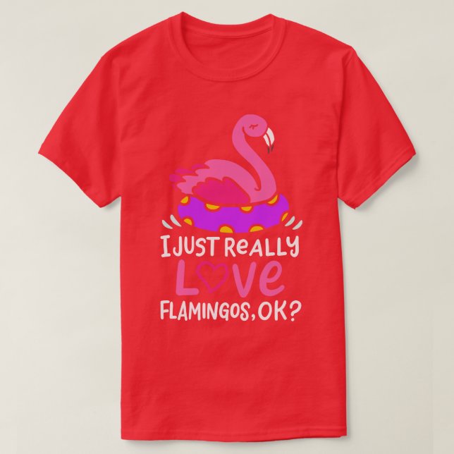 Camiseta Flamingo Pink Bird Flamingo 1 (Diseño del anverso)