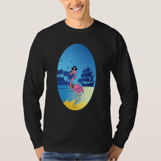 Camiseta Flamingo Pirate Buccaneer Sea