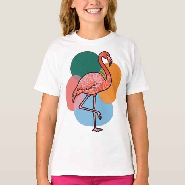 Camiseta Flamingo Pop (Anverso)