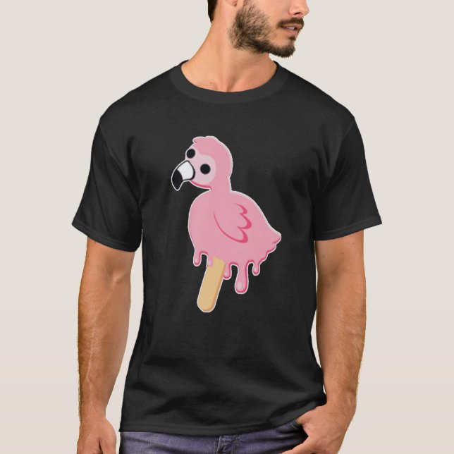CAMISETA FLAMINGO - POP DE MELTING PARA JÓVENES - JUEGO (Anverso)