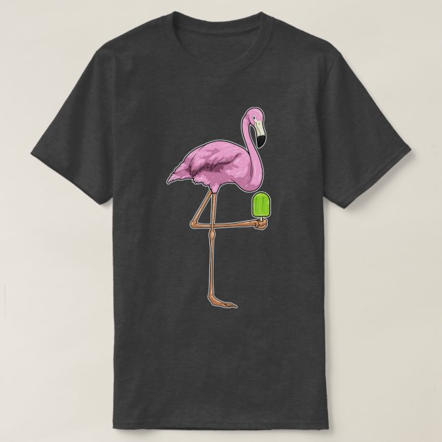 Camiseta Flamingo Popsicle (Diseño del anverso)