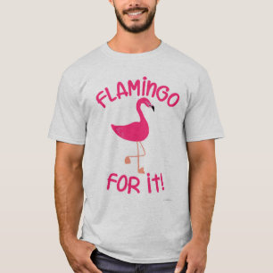 Camiseta Flamingo por It Tropical Pink Bird Motto