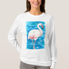 Camiseta Flamingo rosa