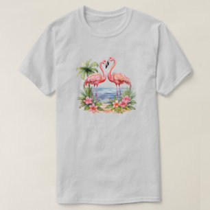 Camiseta Flamingo Rosa