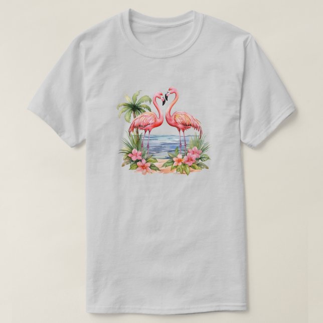 Camiseta Flamingo Rosa (Diseño del anverso)
