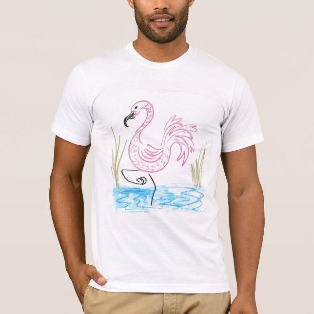 Camiseta Flamingo rosa #13 (Anverso)