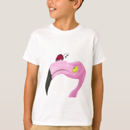 Camiseta Flamingo rosa bonito