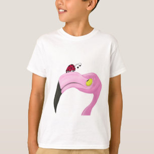 Camiseta Flamingo rosa bonito