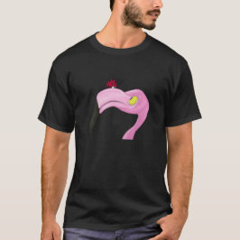 Camiseta Flamingo rosa bonito