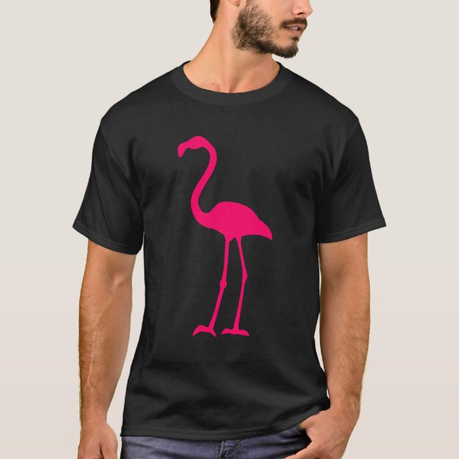 Camiseta Flamingo rosa brillante (Anverso)