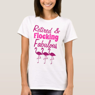 Camiseta Flamingo rosa brillante fabuloso