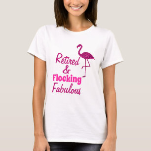 Camiseta Flamingo rosa brillante fabuloso
