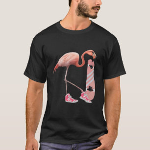 Camiseta Flamingo Rosa Con Skyboard T