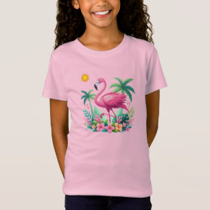 Camiseta Flamingo rosa de Florida/Tropical
