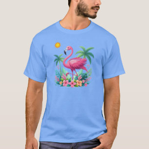 Camiseta Flamingo rosa de Florida/Tropical