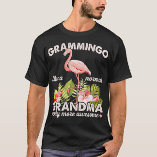 Camiseta Flamingo rosa de la abuela C