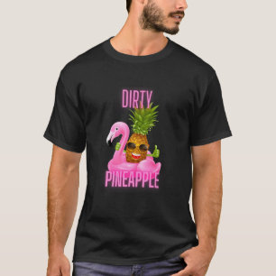 Camiseta Flamingo rosa de piña sucia
