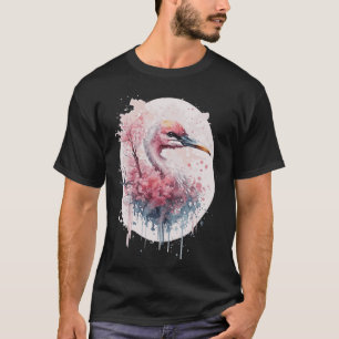 Camiseta Flamingo rosa flamenco japonés cerezo sakura