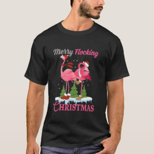 Camiseta Flamingo Rosa Funny Flamingo Chris Navidades en Bl