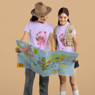 Camiseta Flamingo rosa Lovers