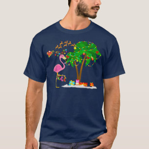 Camiseta Flamingo Rosa Socks Navidades enciende Navidad de 