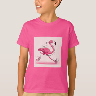 Camiseta Flamingo Run Shoes Mark Boys's T-Shirt