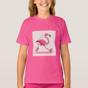 Camiseta Flamingo Run Shoes Mark Chicas T-Shirt