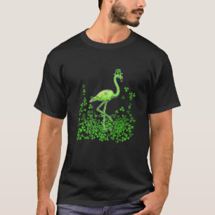 Camiseta Flamingo Shamrock Funny St Patrick's Day Irish Clu