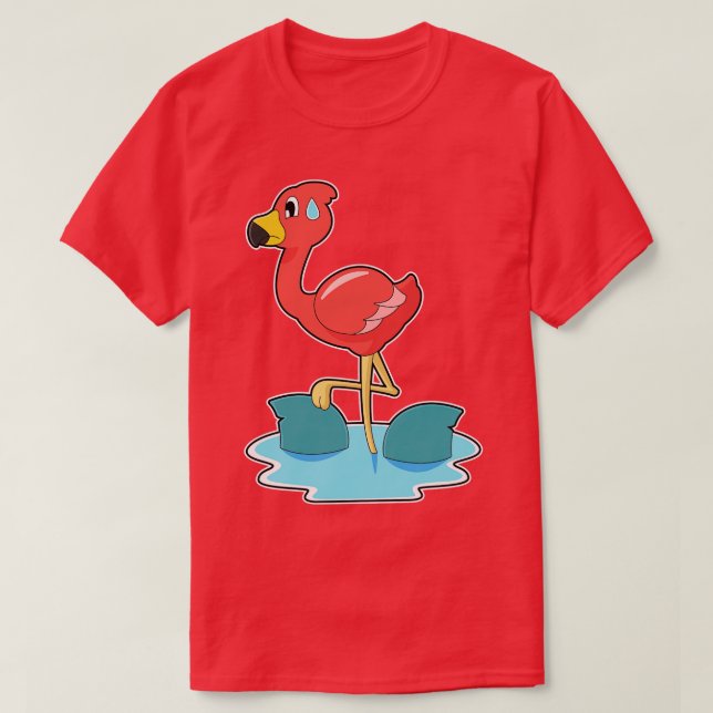 Camiseta Flamingo Shark (Diseño del anverso)